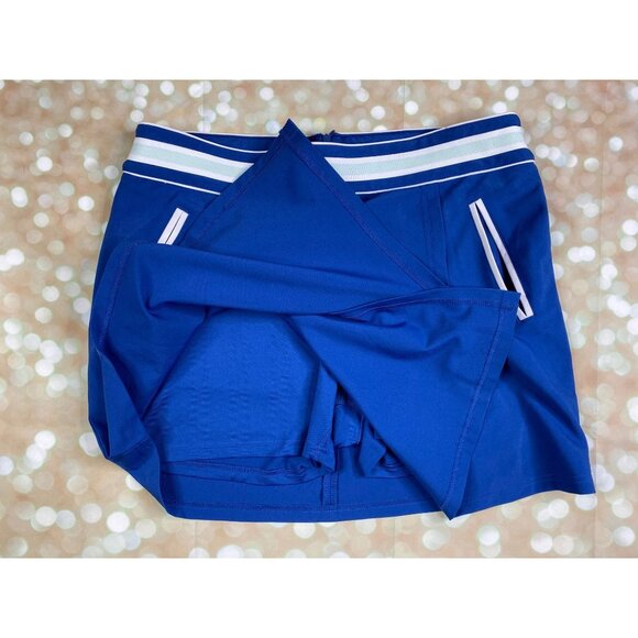 Tommy Armour Women’s Size 12 Dri Logic Tennis Golf Skort Monaco Blue White - Picture 4 of 7